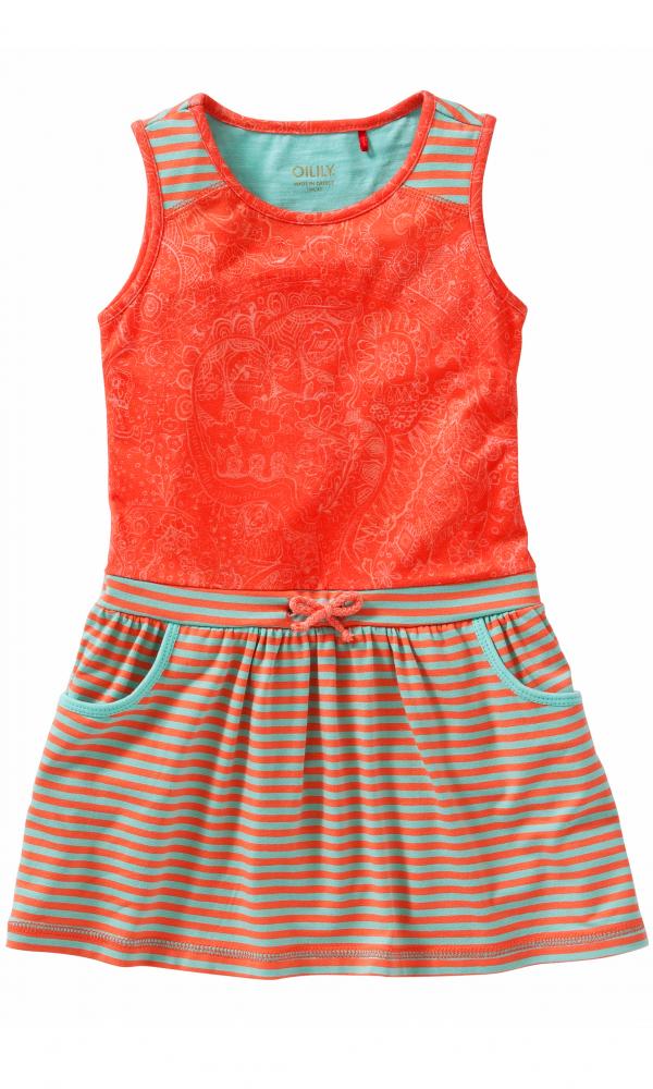 Oilily Jerseykleid TJUNGLE in orange stripe